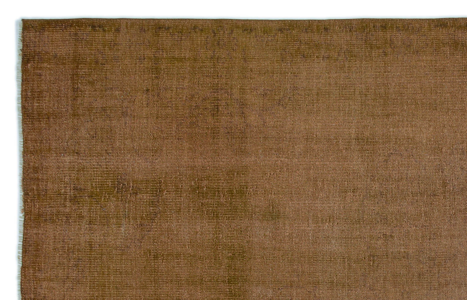 Atina Brown Vintage Wool Handmade Area Rug 5'4" x 8'10"