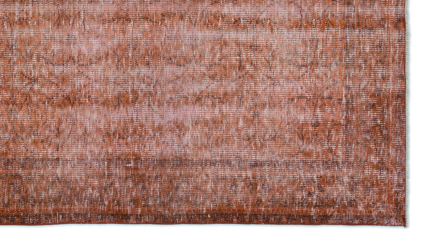 Atina Orange Vintage Wool Handmade Area Rug 4'6" x 8'0"