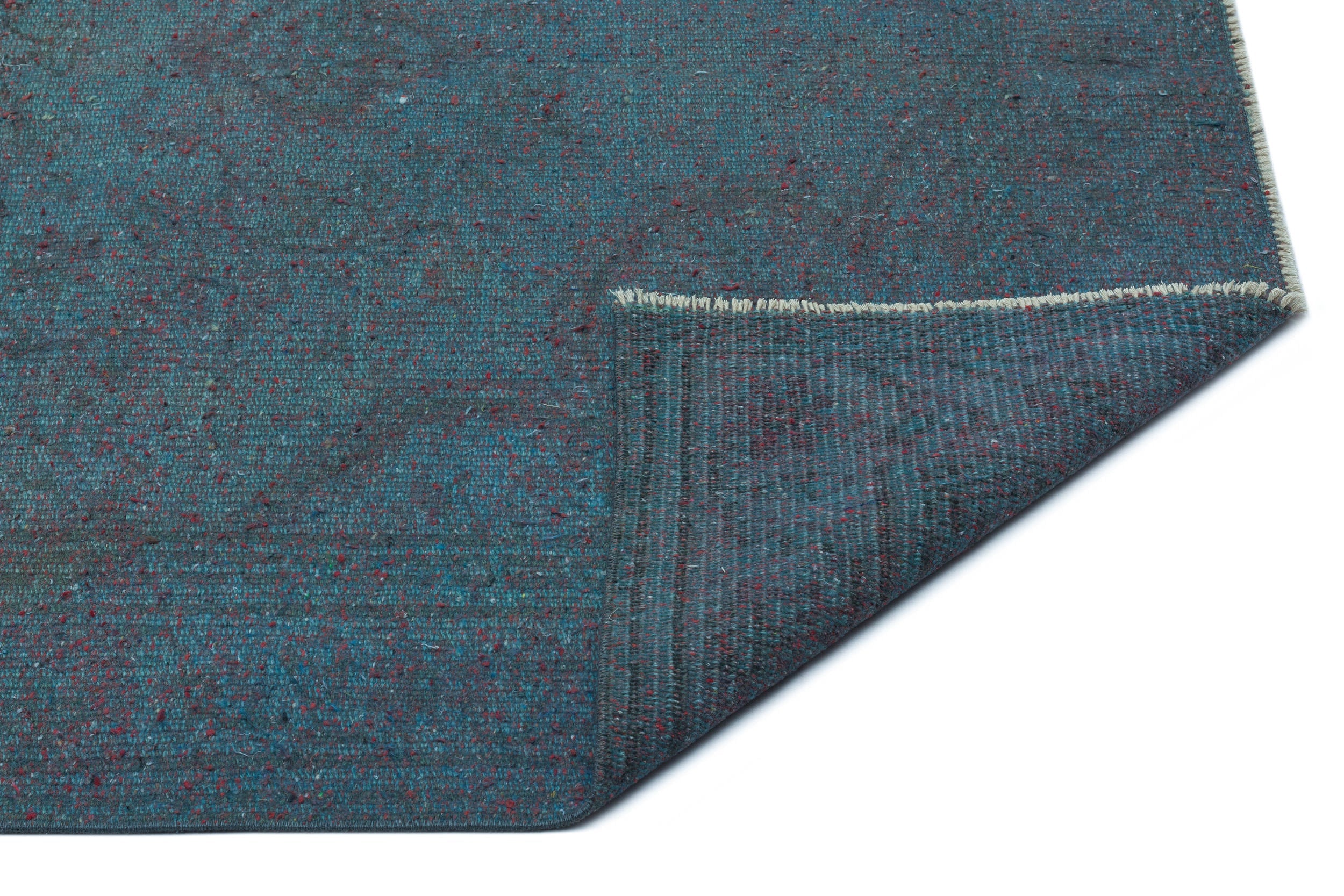 Atina Blue Vintage Wool Handmade Area Rug 4'9" x 8'10"