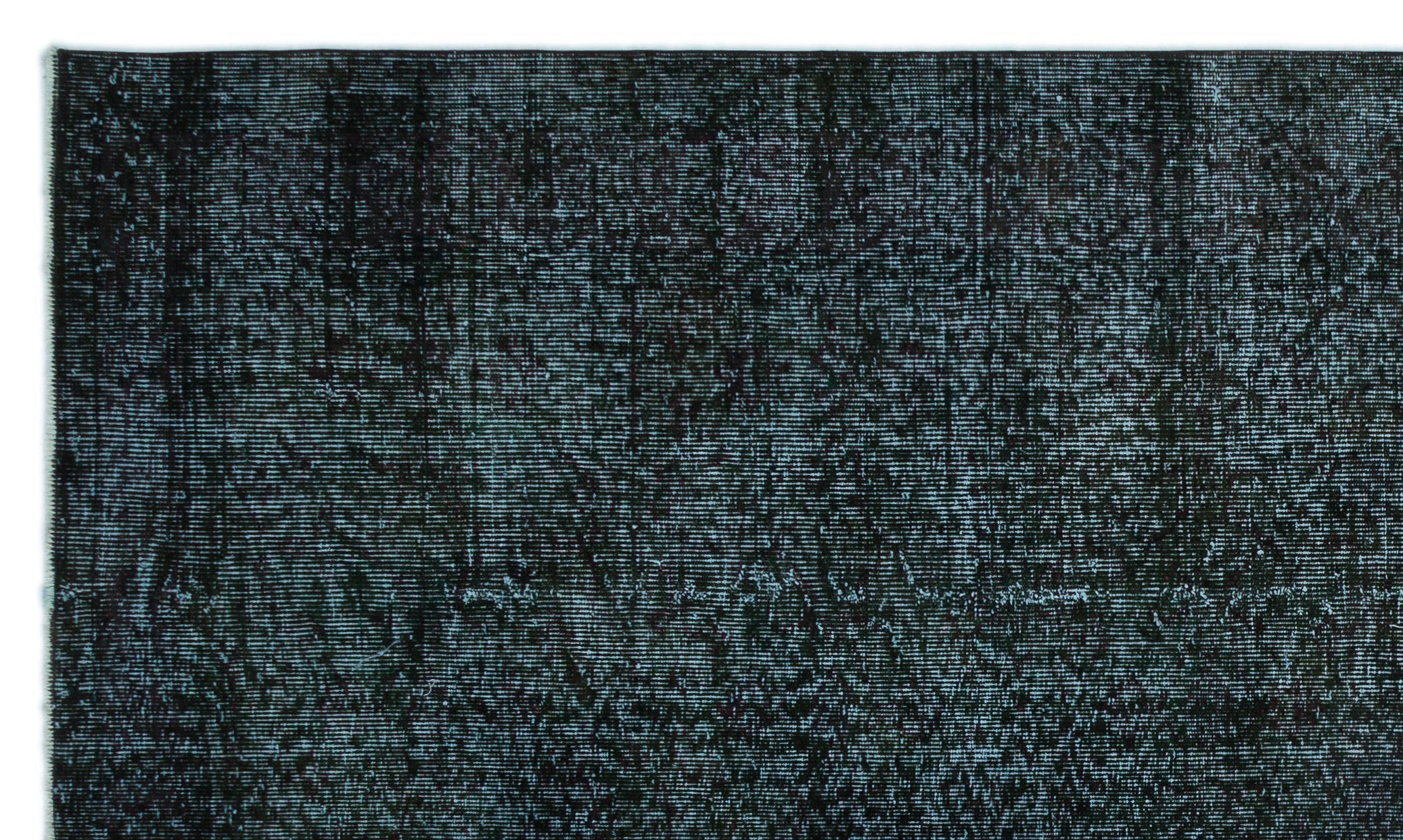 Atina Black Vintage Wool Handmade Area Rug 5'8" x 9'8"