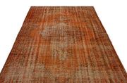 Atina Orange Vintage Wool Handmade Area Rug 5'11" x 9'0"