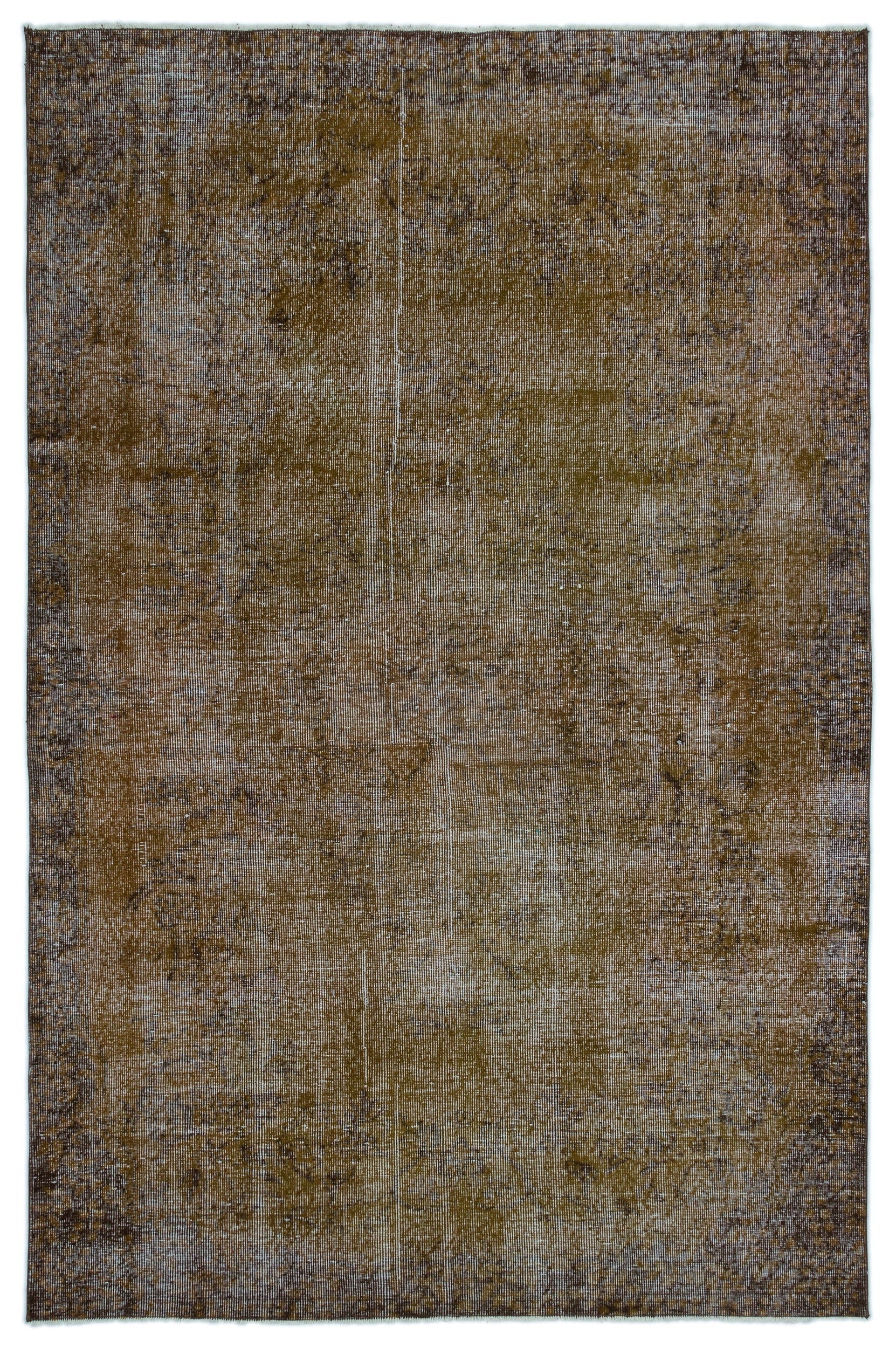 Atina Brown Vintage Wool Handmade Area Rug 5'9" x 8'10"