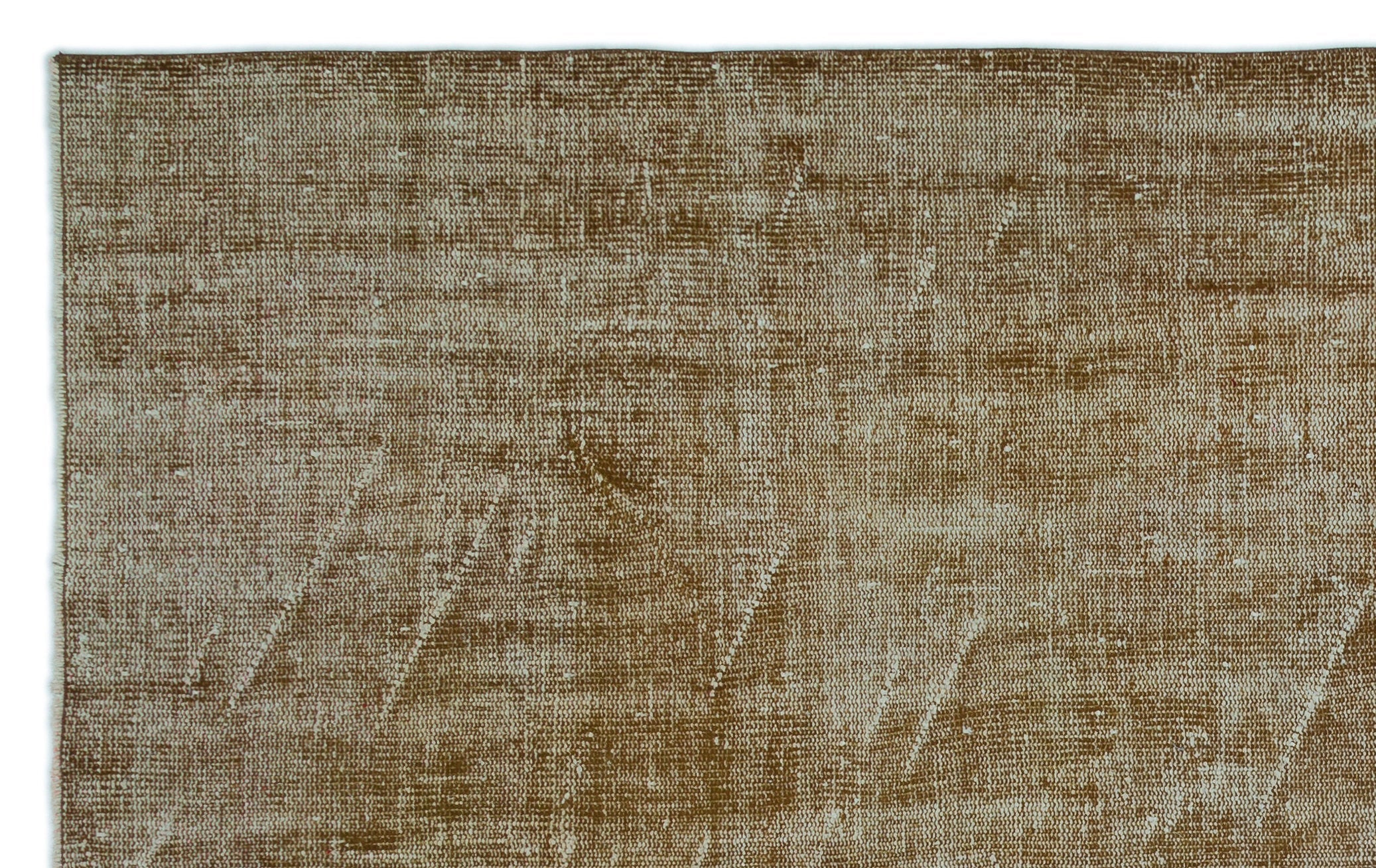 Atina Brown Vintage Wool Handmade Area Rug 5'10" x 9'8"