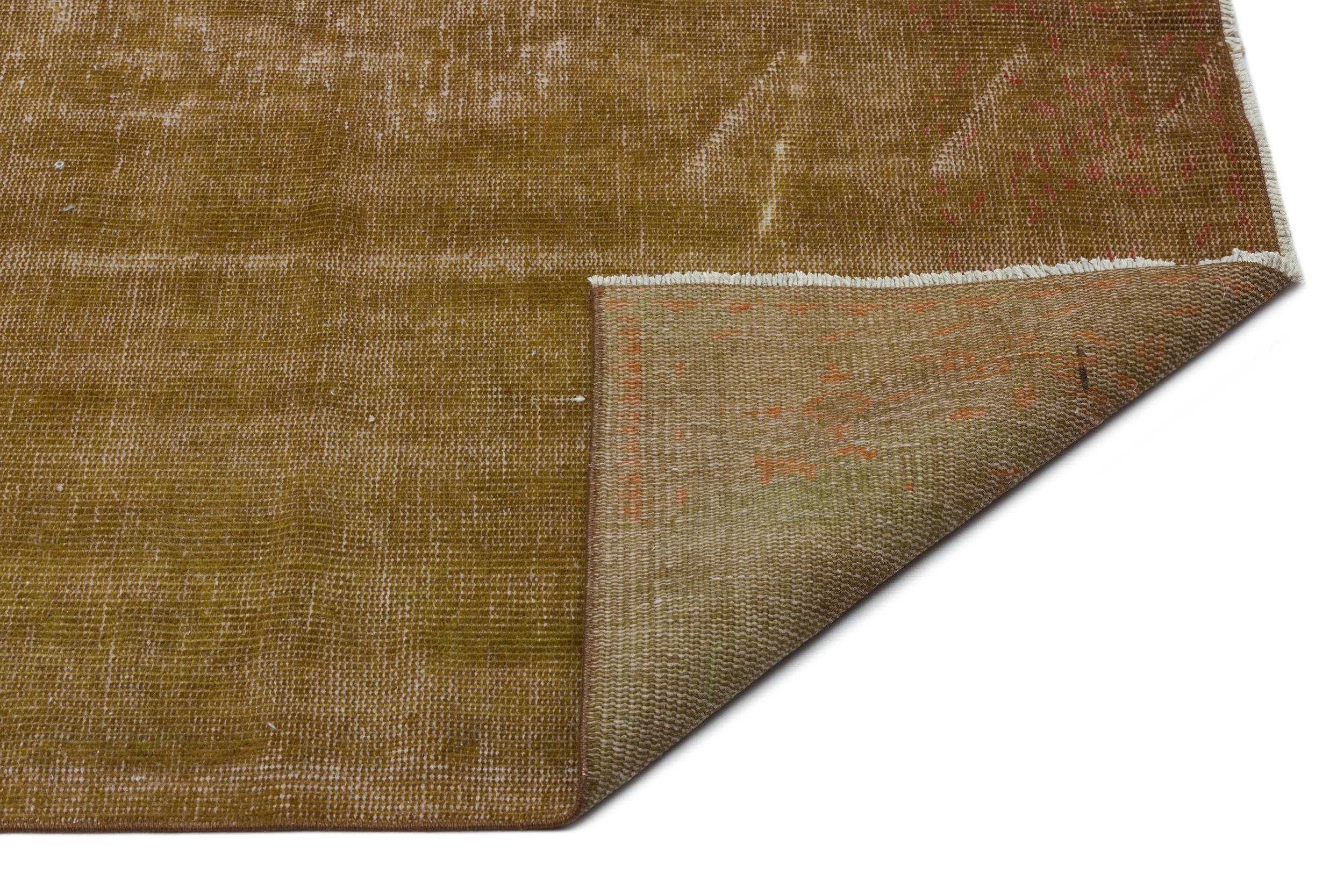 Atina Brown Vintage Wool Handmade Area Rug 5'1" x 8'6"