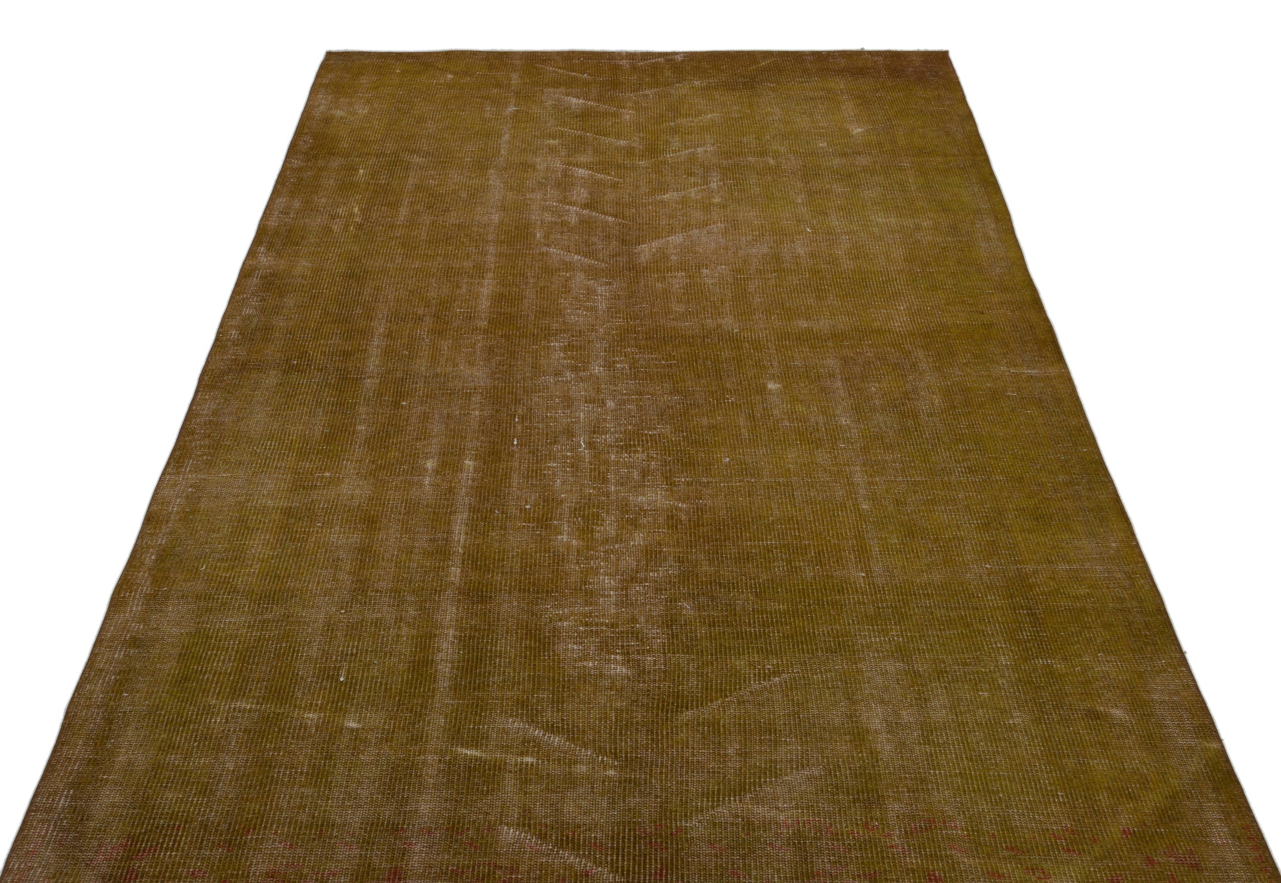Atina Brown Vintage Wool Handmade Area Rug 5'1" x 8'6"