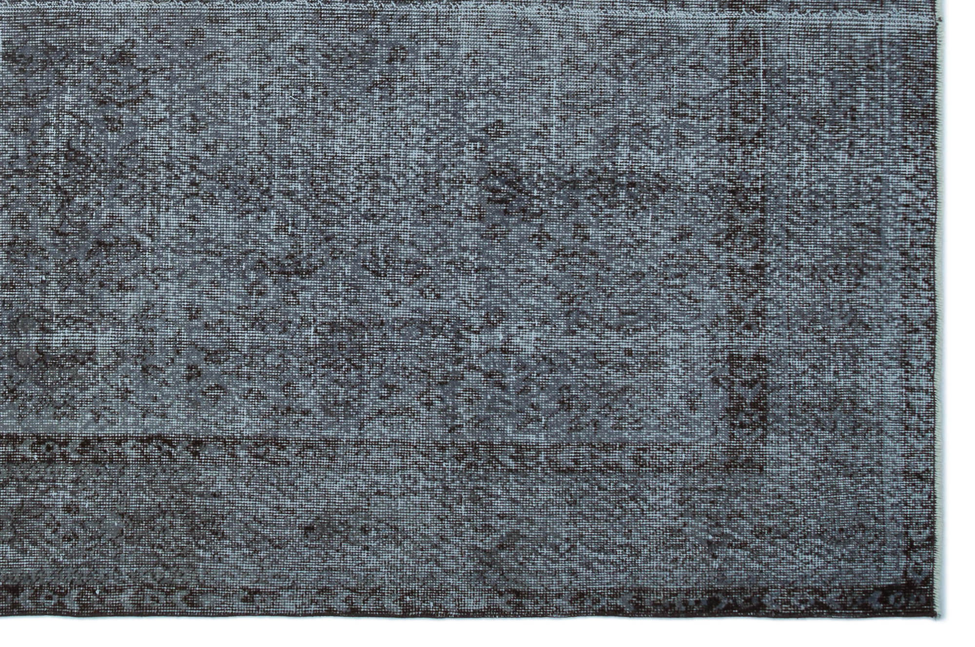 Atina Grey Vintage Wool Handmade Area Rug 6'0" x 9'4"