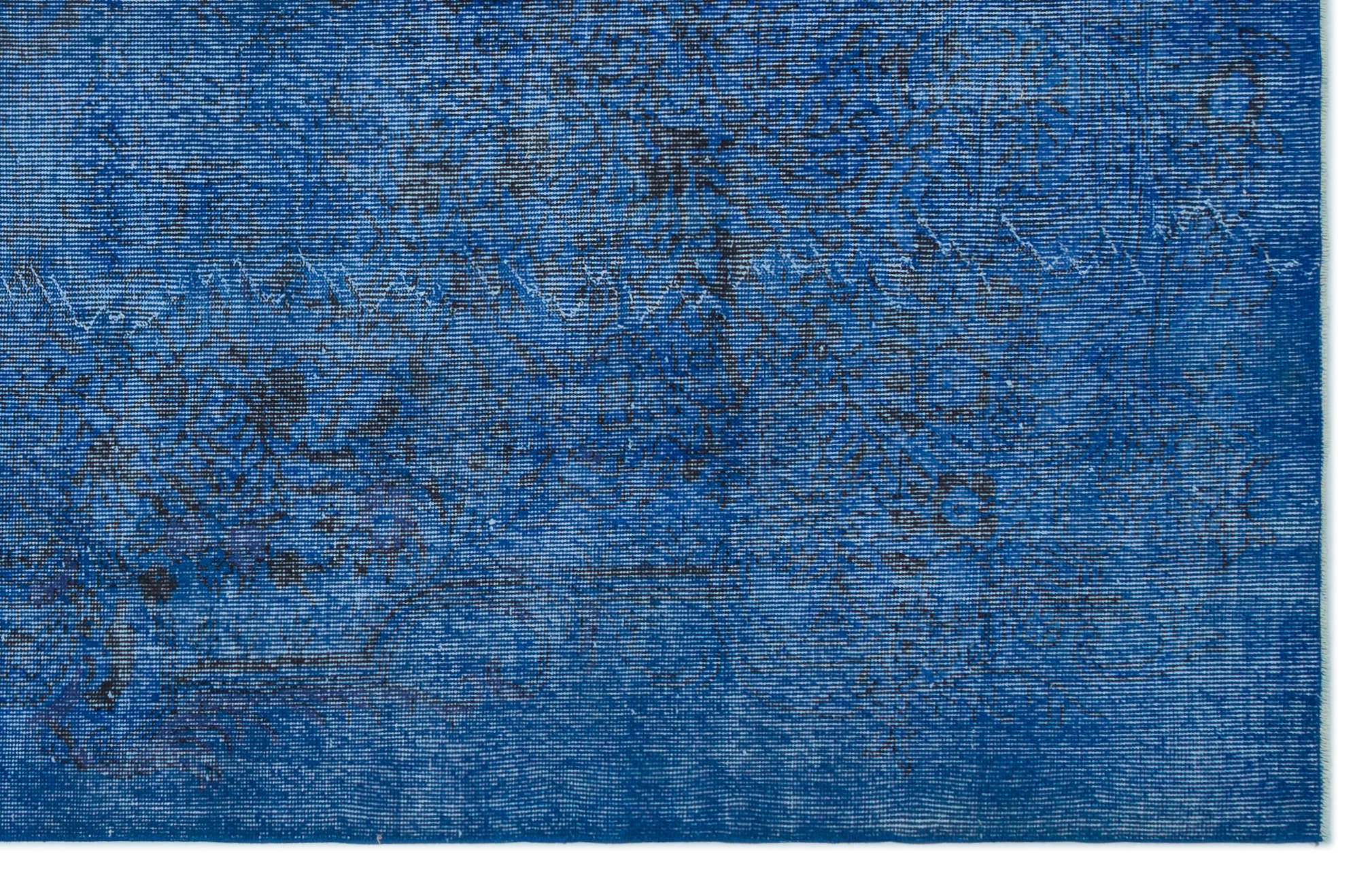 Atina Blue Vintage Wool Handmade Area Rug 6'0" x 9'3"