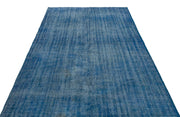 Atina Blue Vintage Wool Handmade Area Rug 6'0" x 9'9"