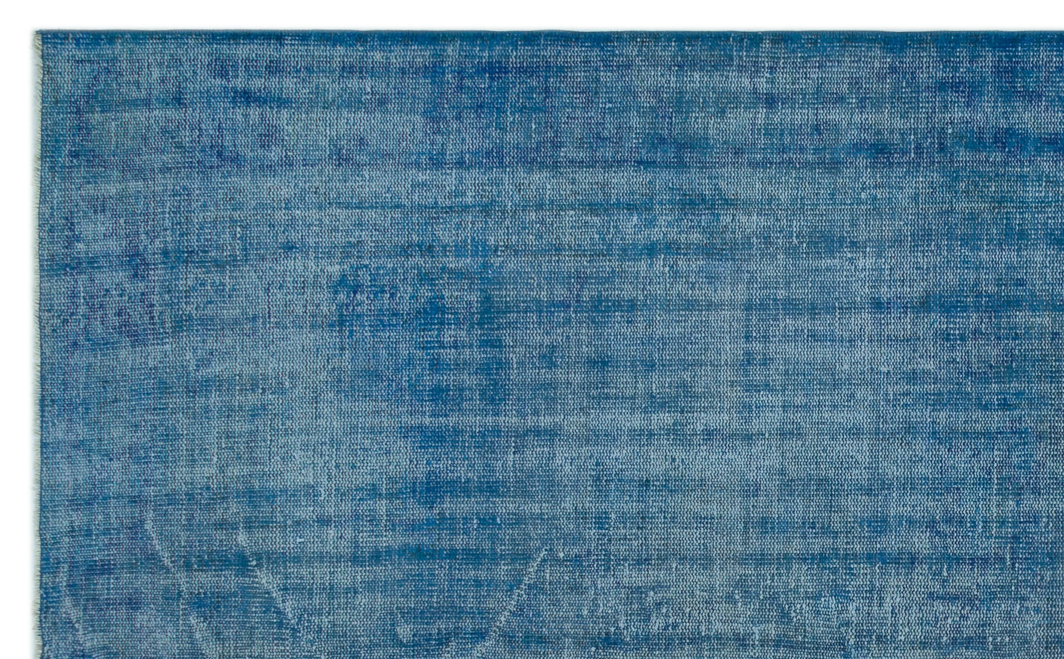 Atina Blue Vintage Wool Handmade Area Rug 6'0" x 9'9"