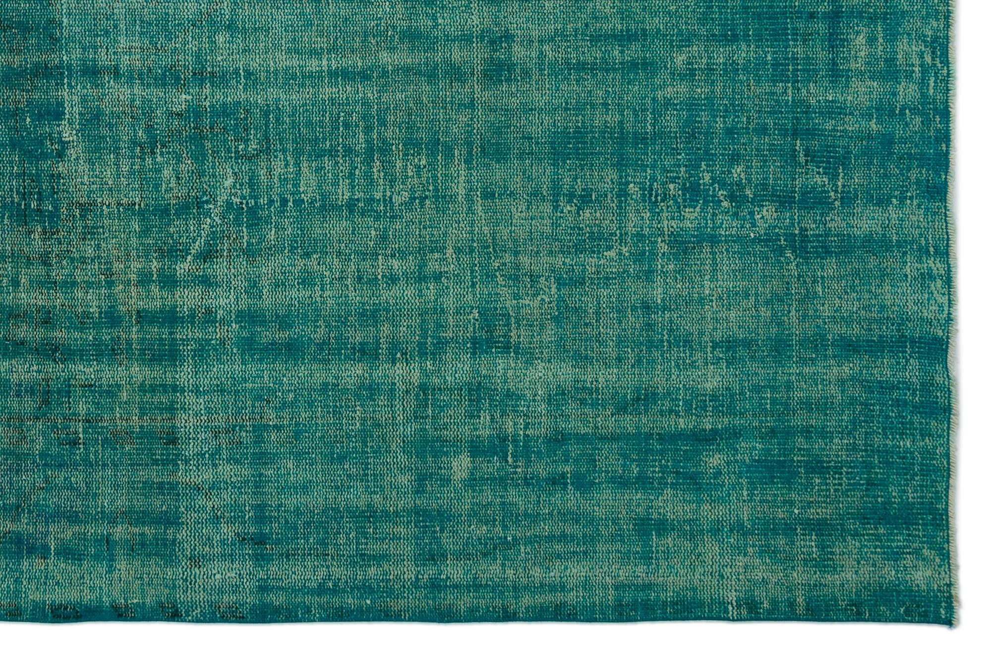 Atina Turquoise Vintage Wool Handmade Area Rug 5'1" x 11'1"