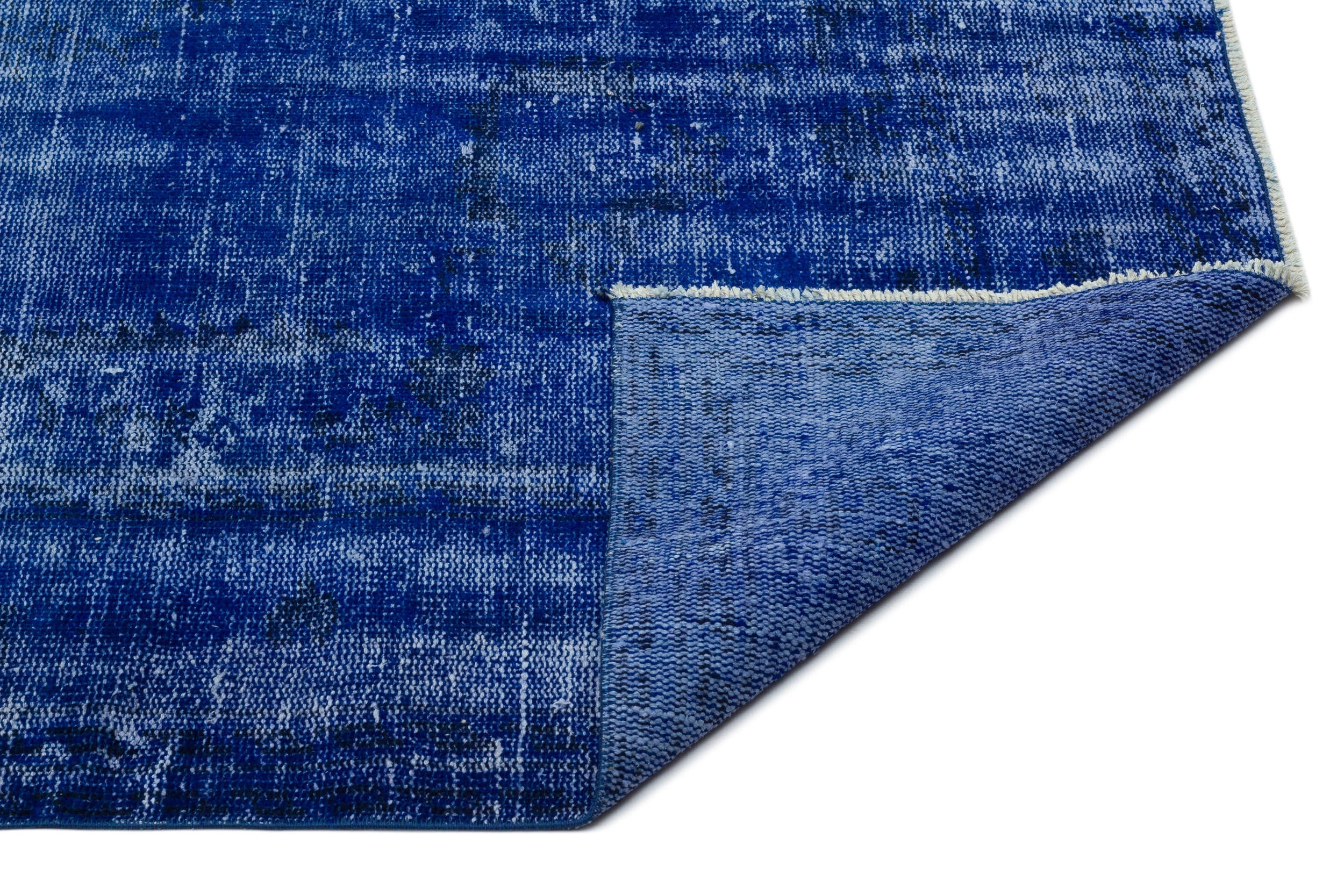 Atina Blue Vintage Wool Handmade Area Rug 5'4" x 9'0"