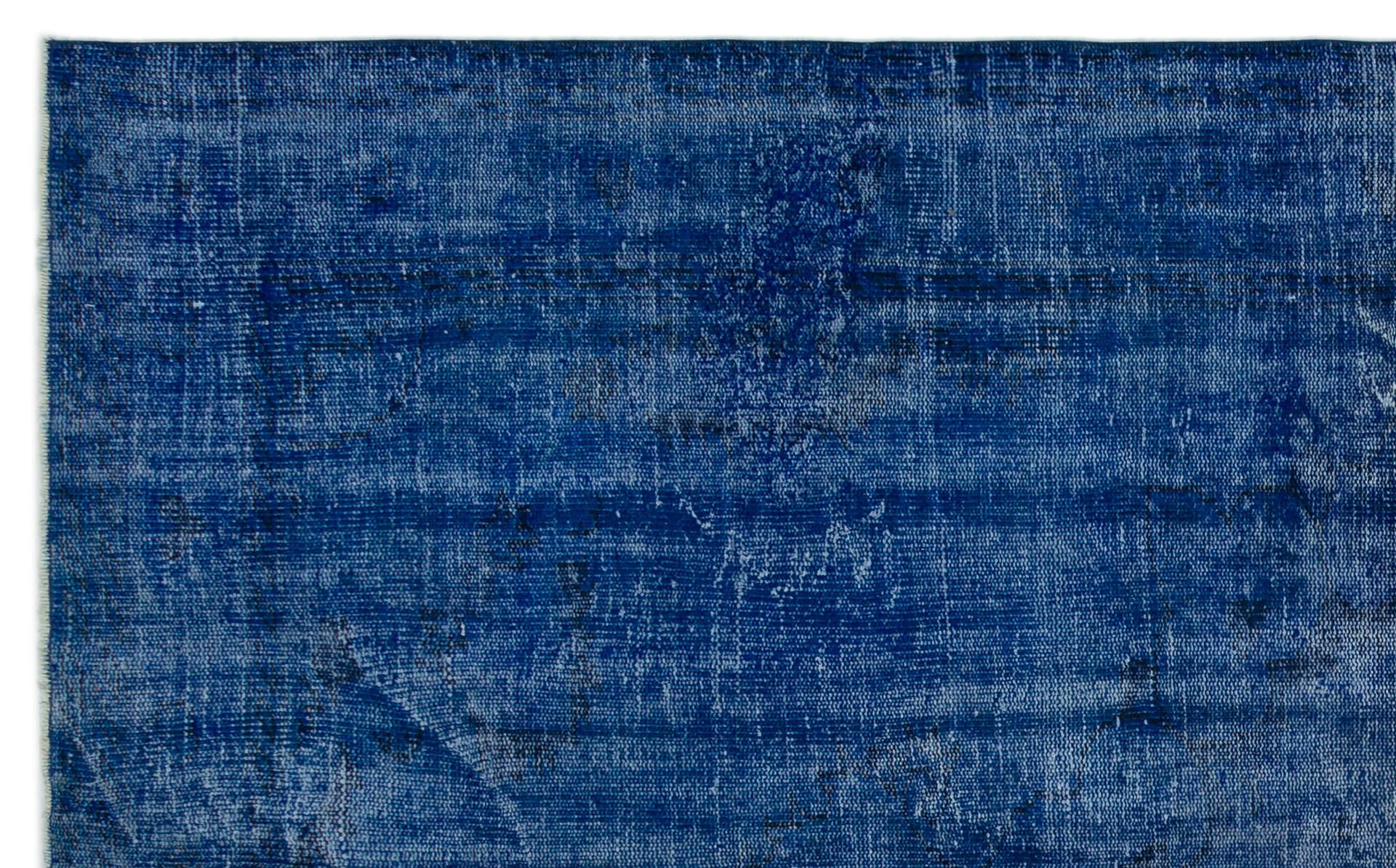 Atina Blue Vintage Wool Handmade Area Rug 5'4" x 9'0"