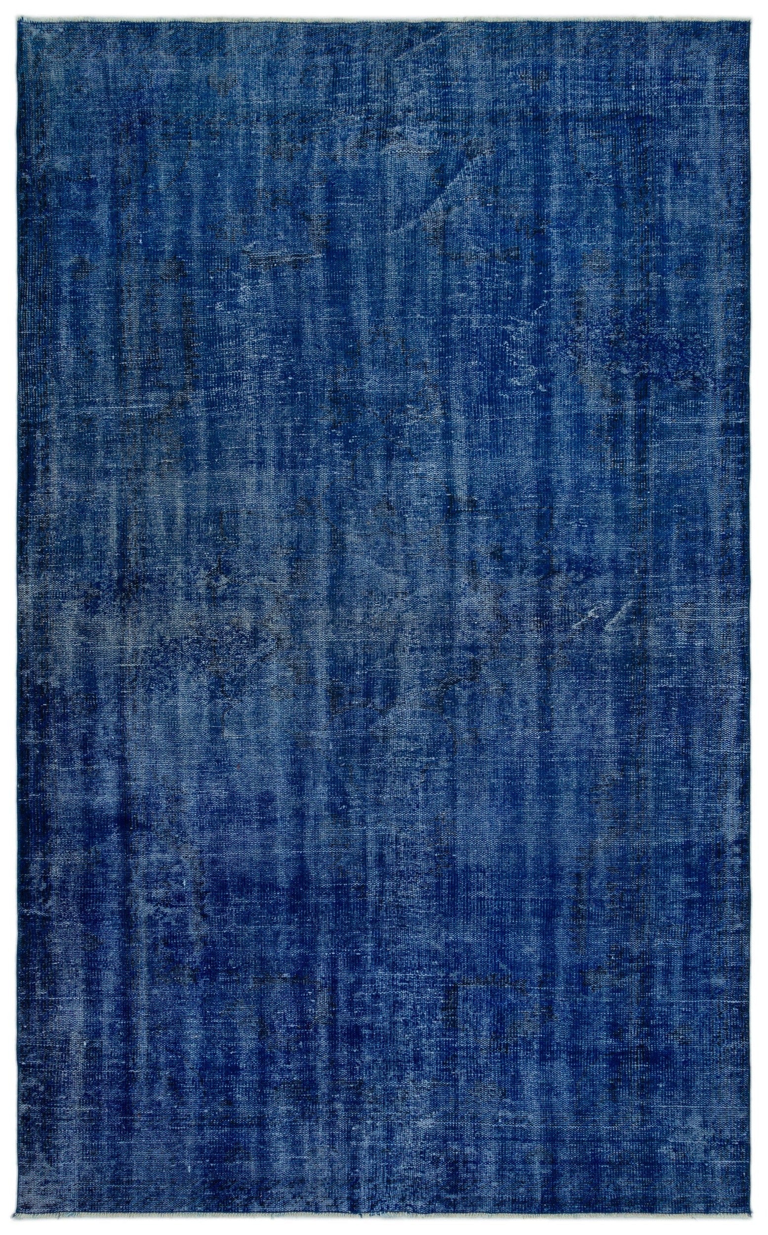 Atina Blue Vintage Wool Handmade Area Rug 5'4" x 9'0"
