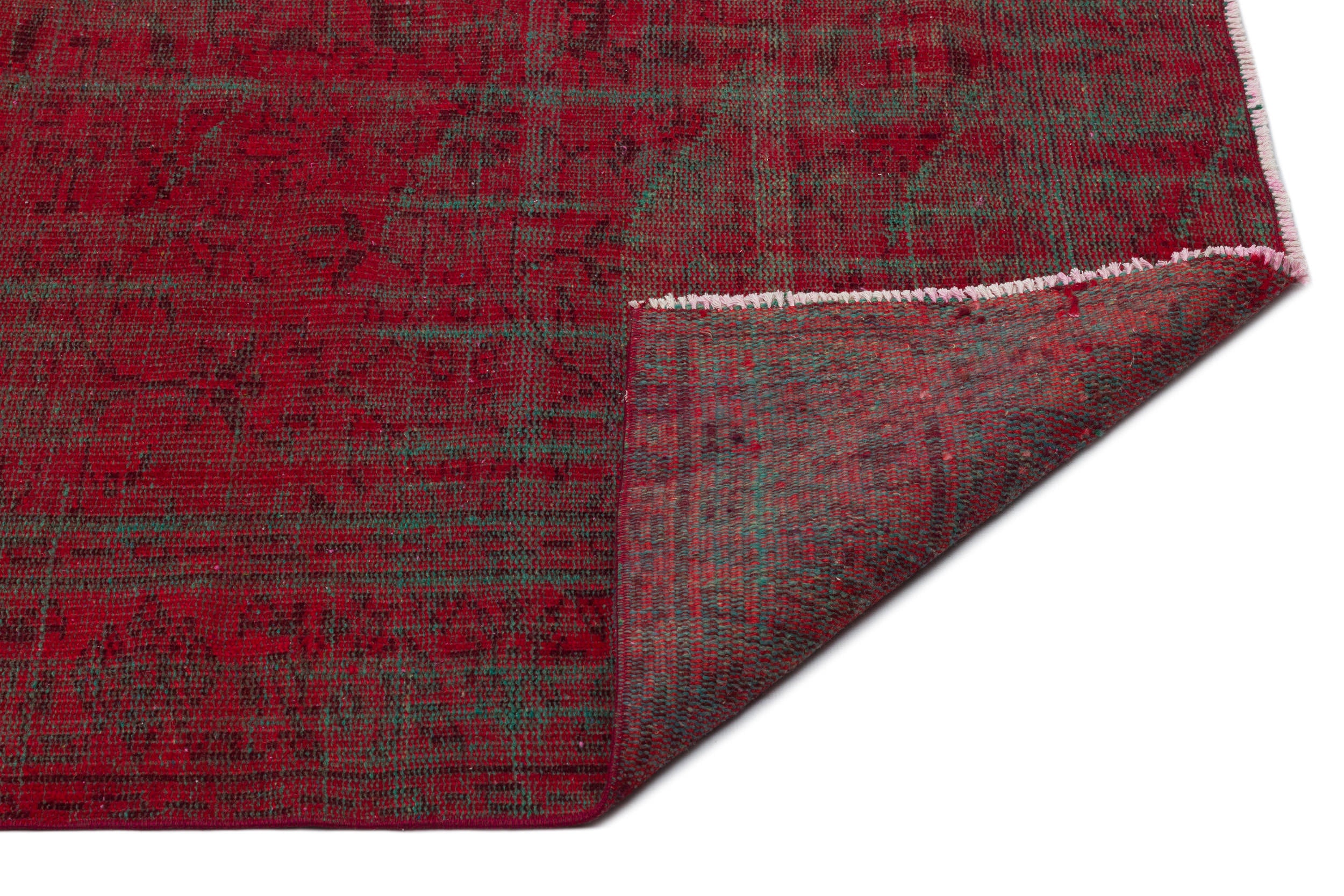Atina Red Vintage Wool Handmade Area Rug 5'10" x 9'1"