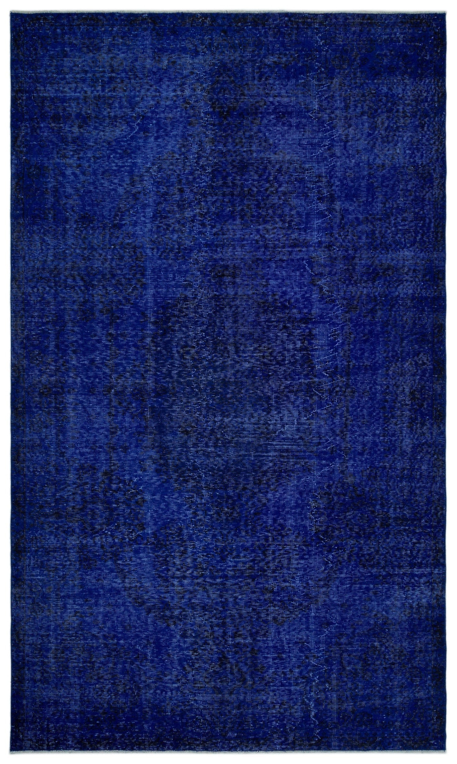 Atina Blue Vintage Wool Handmade Area Rug 6'0" x 10'2"