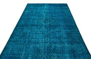 Atina Turquoise Vintage Wool Handmade Area Rug 5'7" x 10'0"