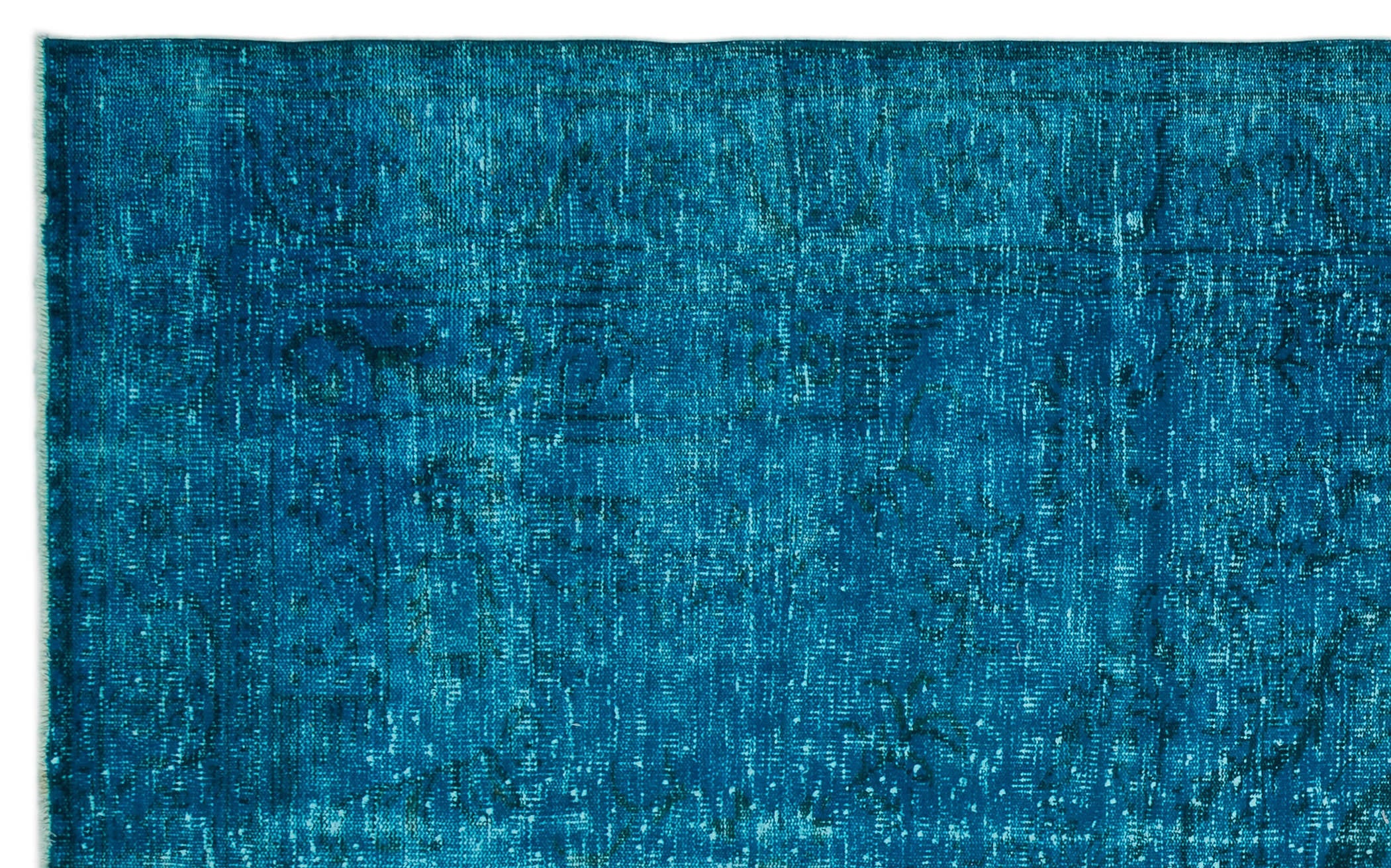 Atina Turquoise Vintage Wool Handmade Area Rug 5'7" x 10'0"