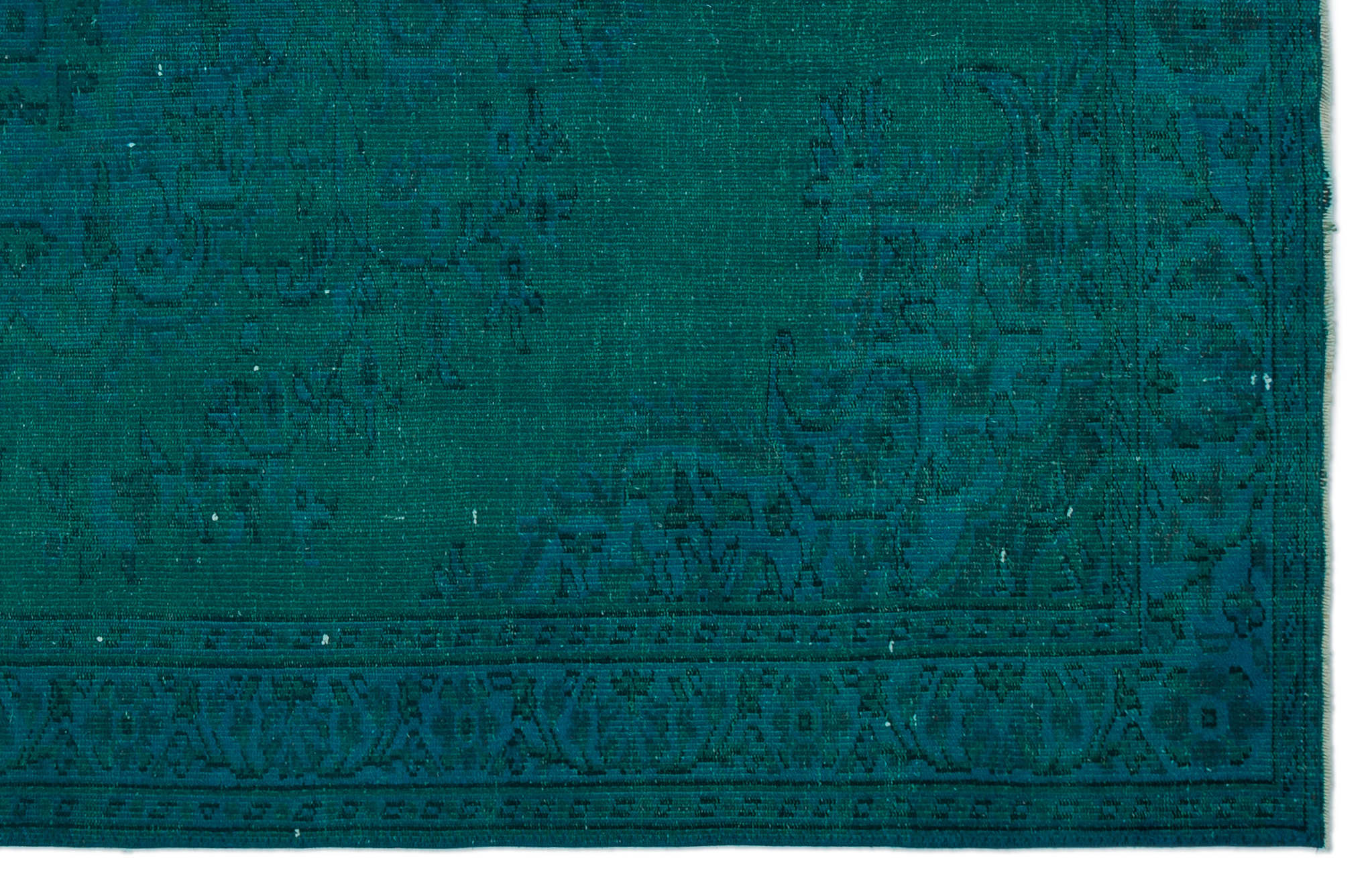 Atina Turquoise Vintage Wool Handmade Area Rug 6'0" x 9'4"