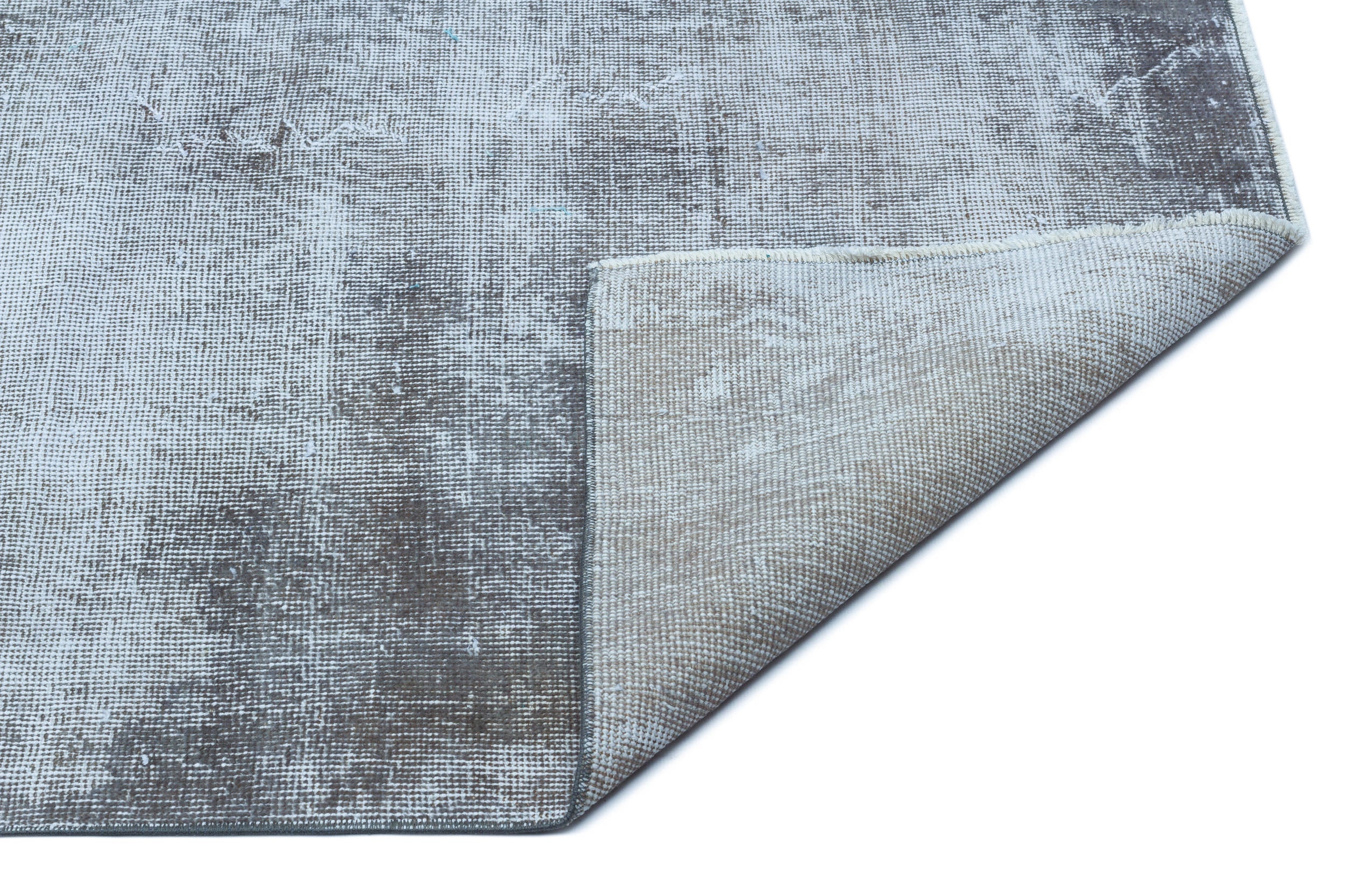 Atina Blue Vintage Wool Handmade Area Rug 5'8" x 9'3"