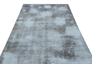 Atina Blue Vintage Wool Handmade Area Rug 5'8" x 9'3"