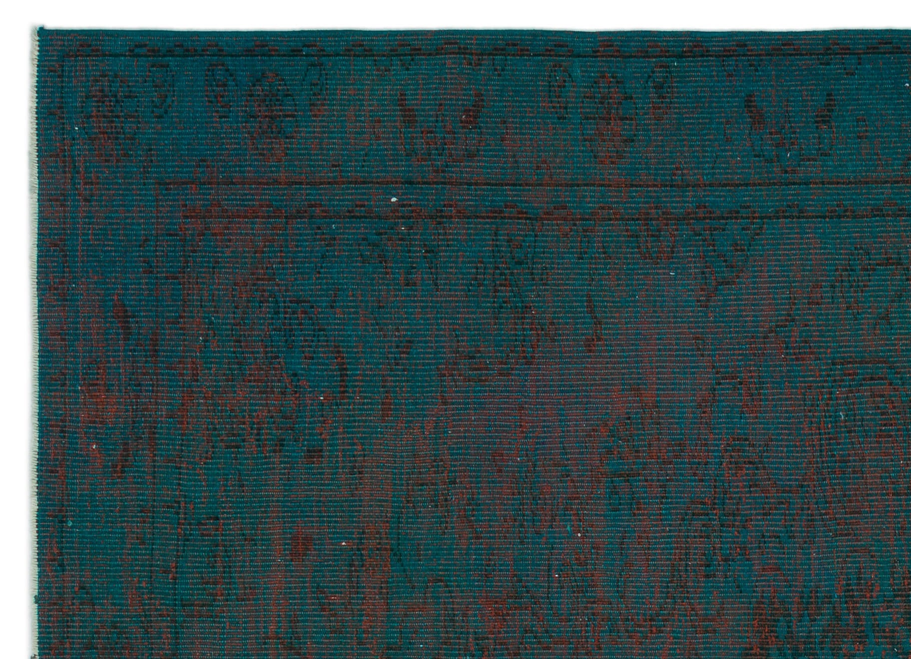 Atina Turquoise Vintage Wool Handmade Area Rug 5'11" x 8'6"