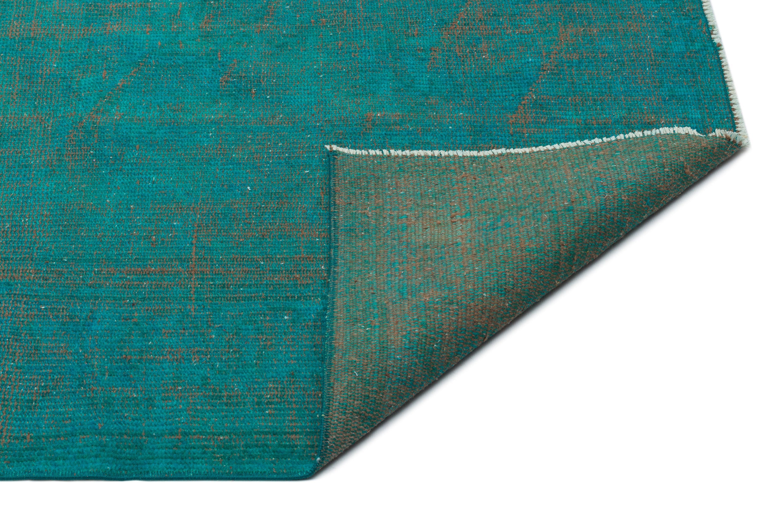 Atina Turquoise Vintage Wool Handmade Area Rug 5'0" x 8'6"