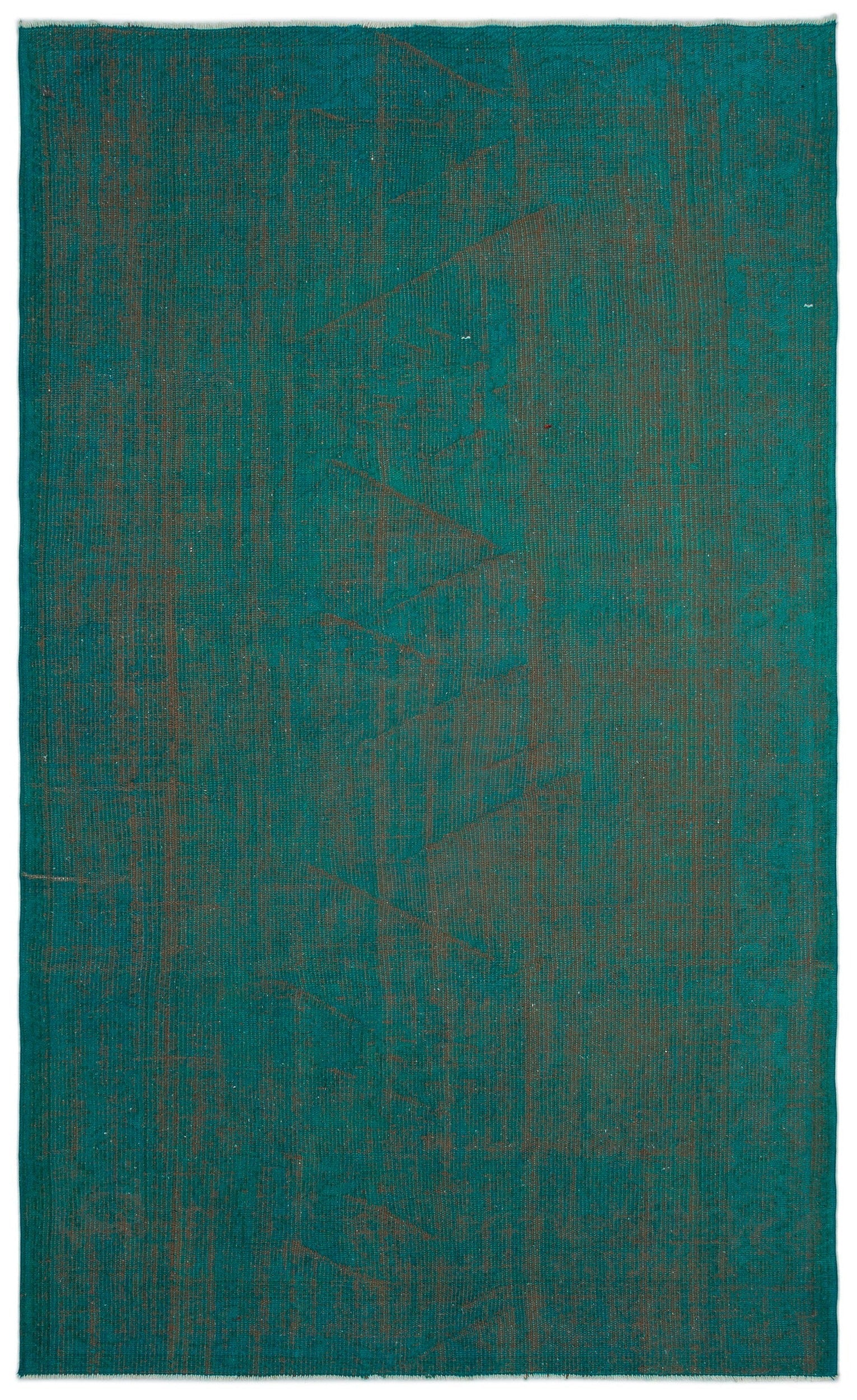 Atina Turquoise Vintage Wool Handmade Area Rug 5'0" x 8'6"