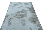 Atina Blue Vintage Wool Handmade Area Rug 5'3" x 8'2"
