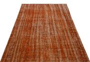 Atina Orange Vintage Wool Handmade Area Rug 5'3" x 8'11"