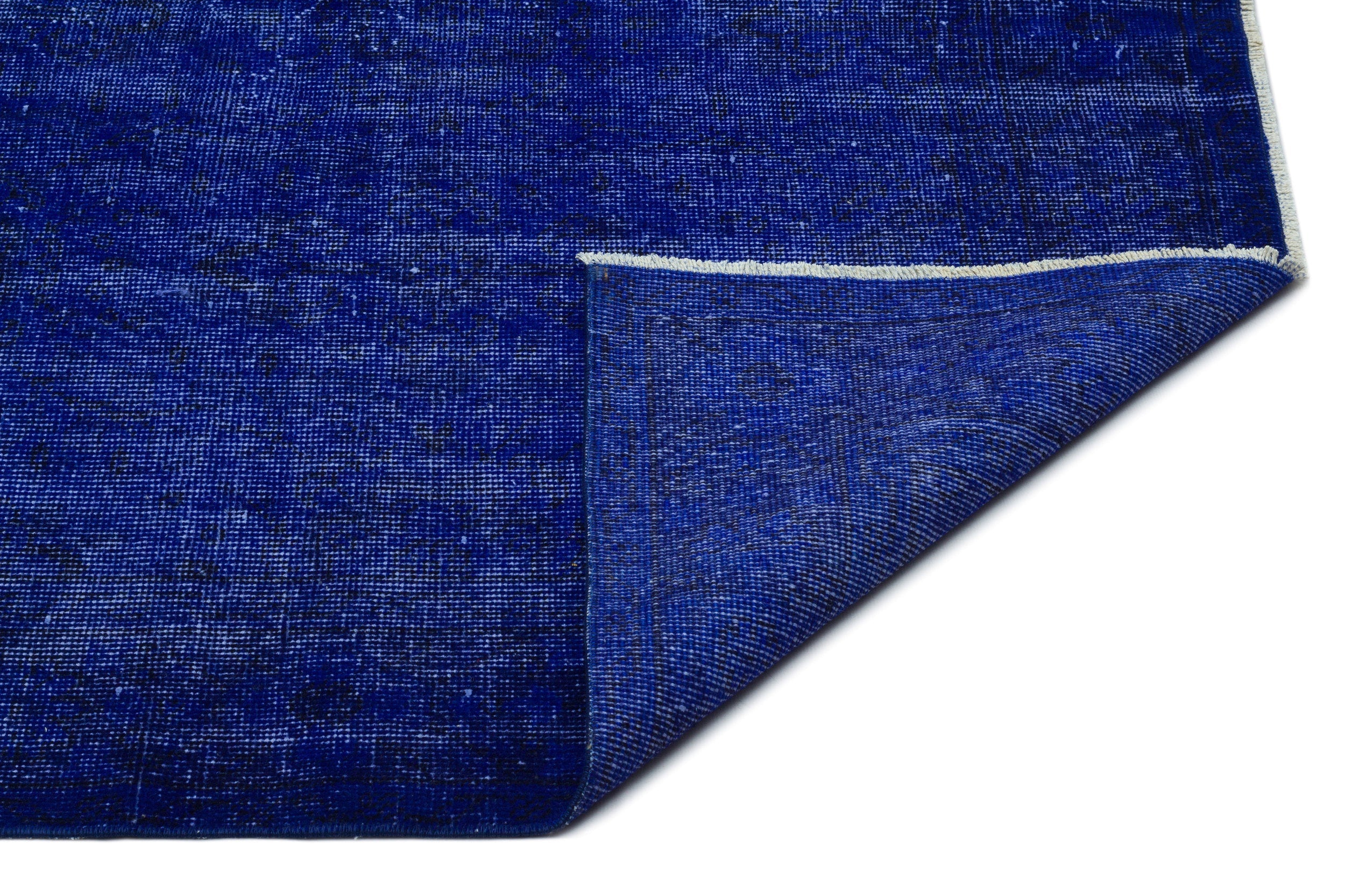 Atina Blue Vintage Wool Handmade Area Rug 4'11" x 8'11"