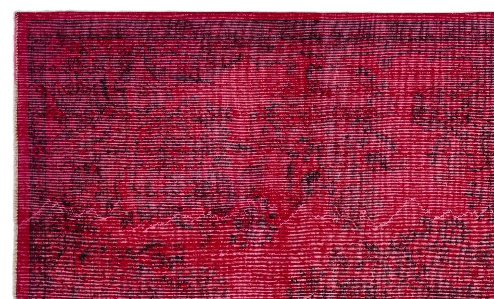 Atina Red Vintage Wool Handmade Area Rug 5'6" x 9'5"