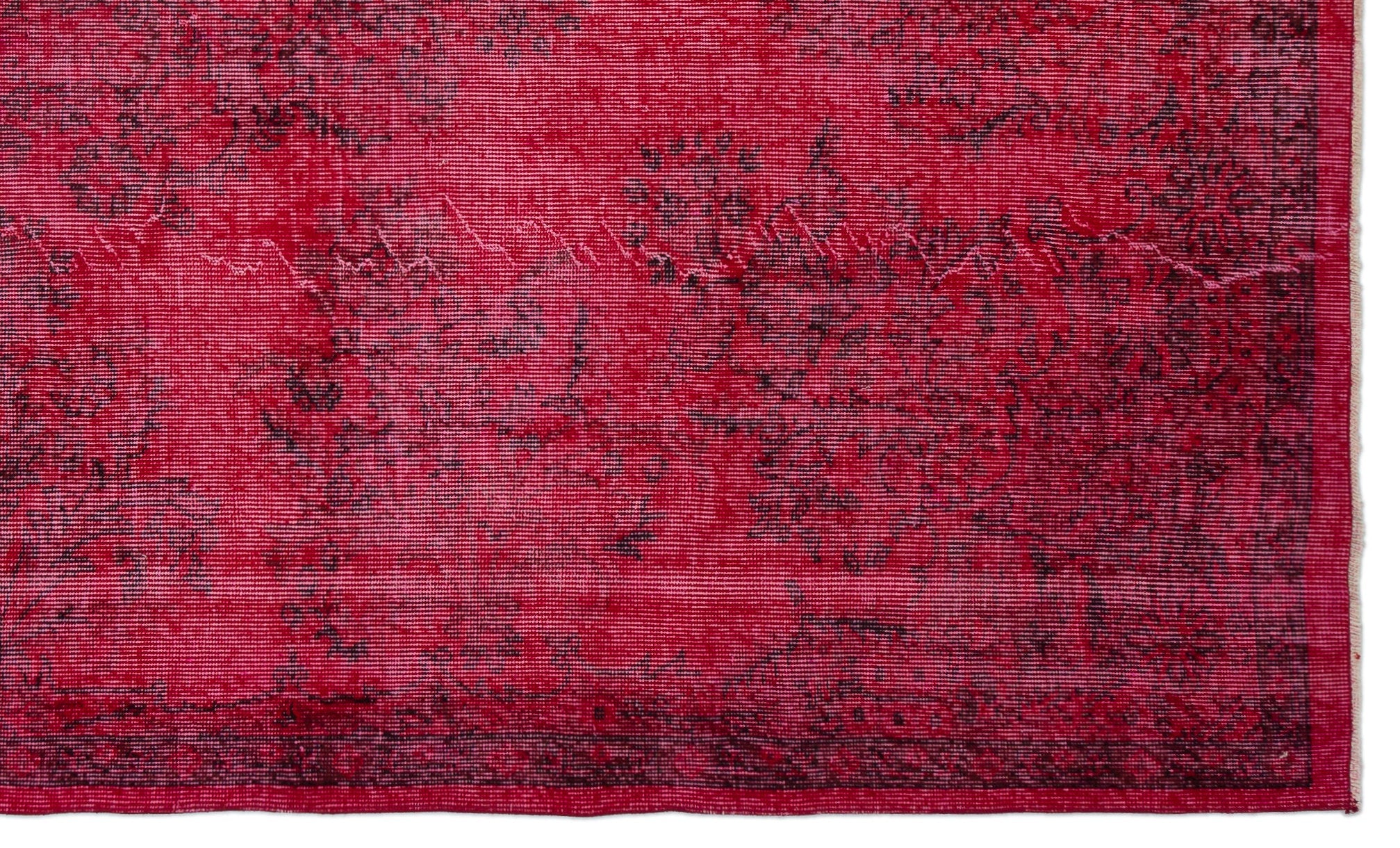 Atina Red Vintage Wool Handmade Area Rug 5'6" x 9'5"