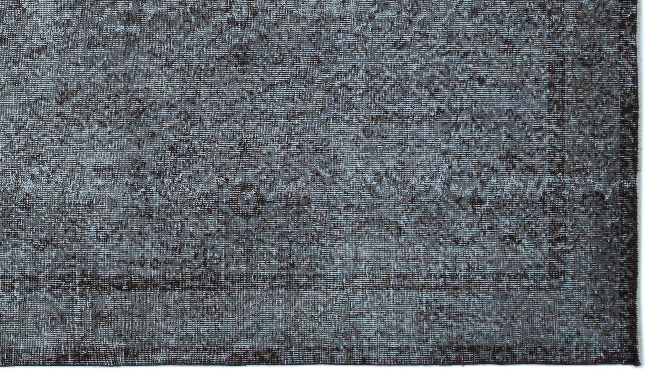 Atina Grey Vintage Wool Handmade Area Rug 5'6" x 9'8"