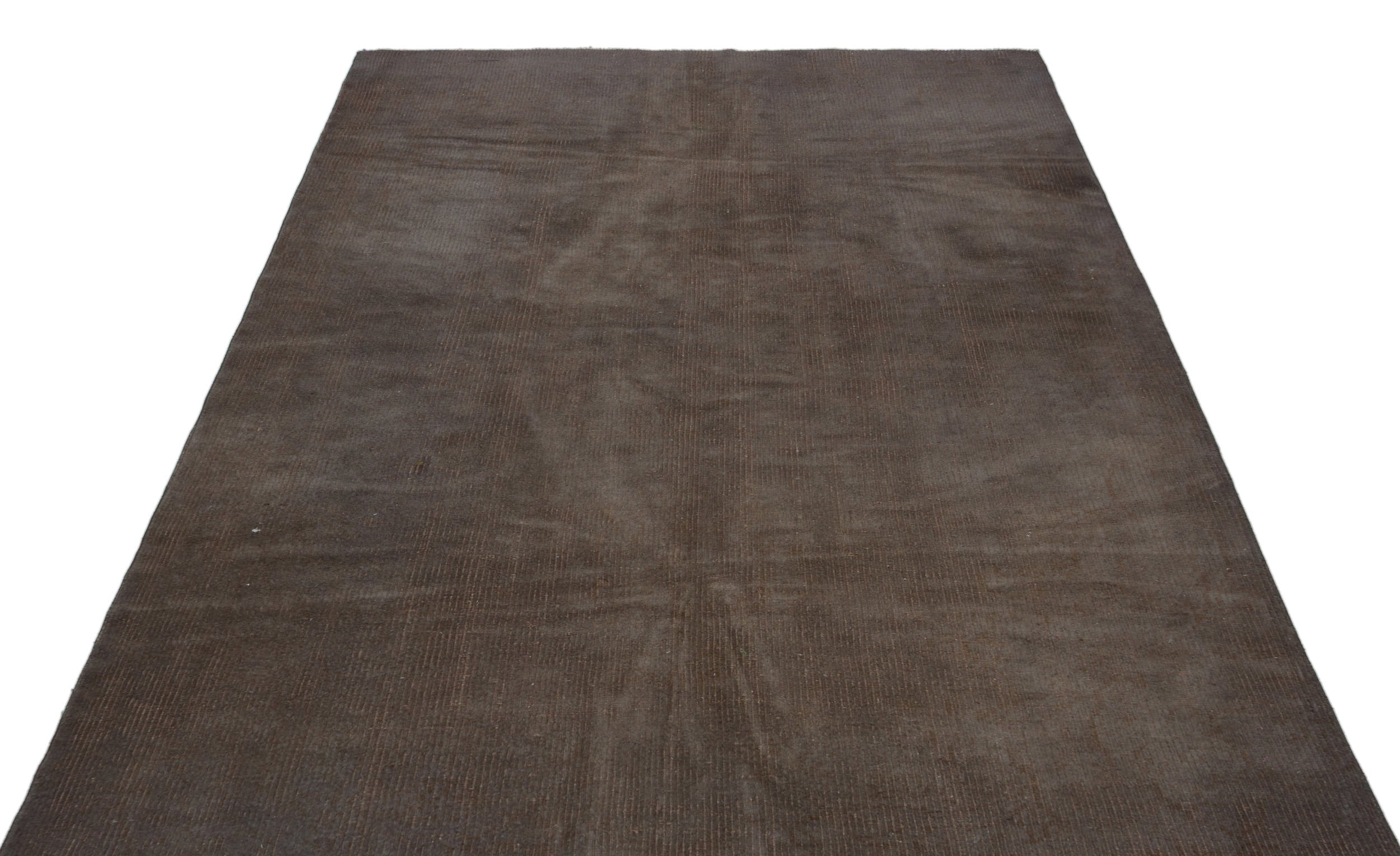 Atina Brown Vintage Wool Handmade Area Rug 5'5" x 7'8"