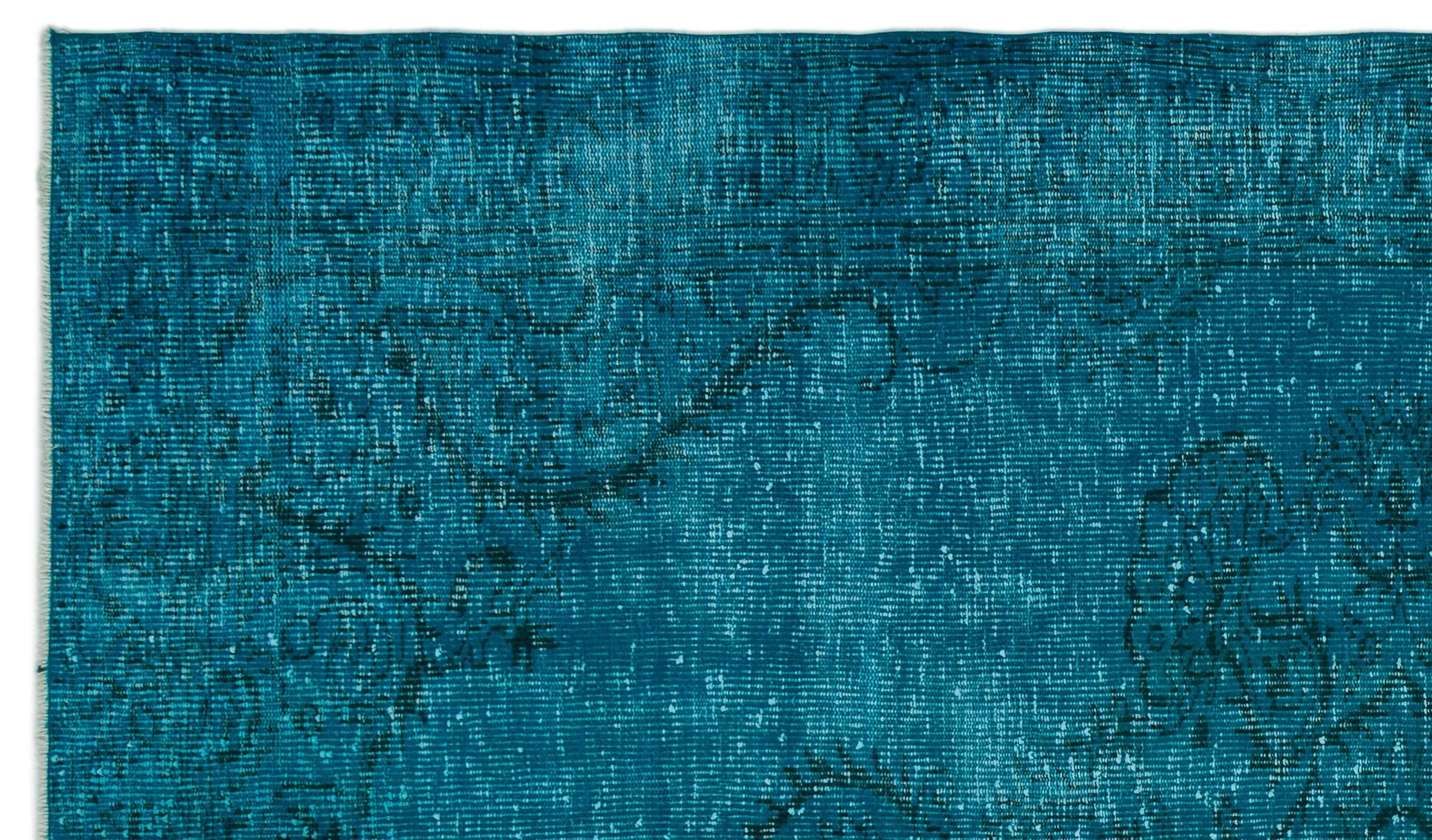 Atina Turquoise Vintage Wool Handmade Area Rug 5'8" x 9'7"