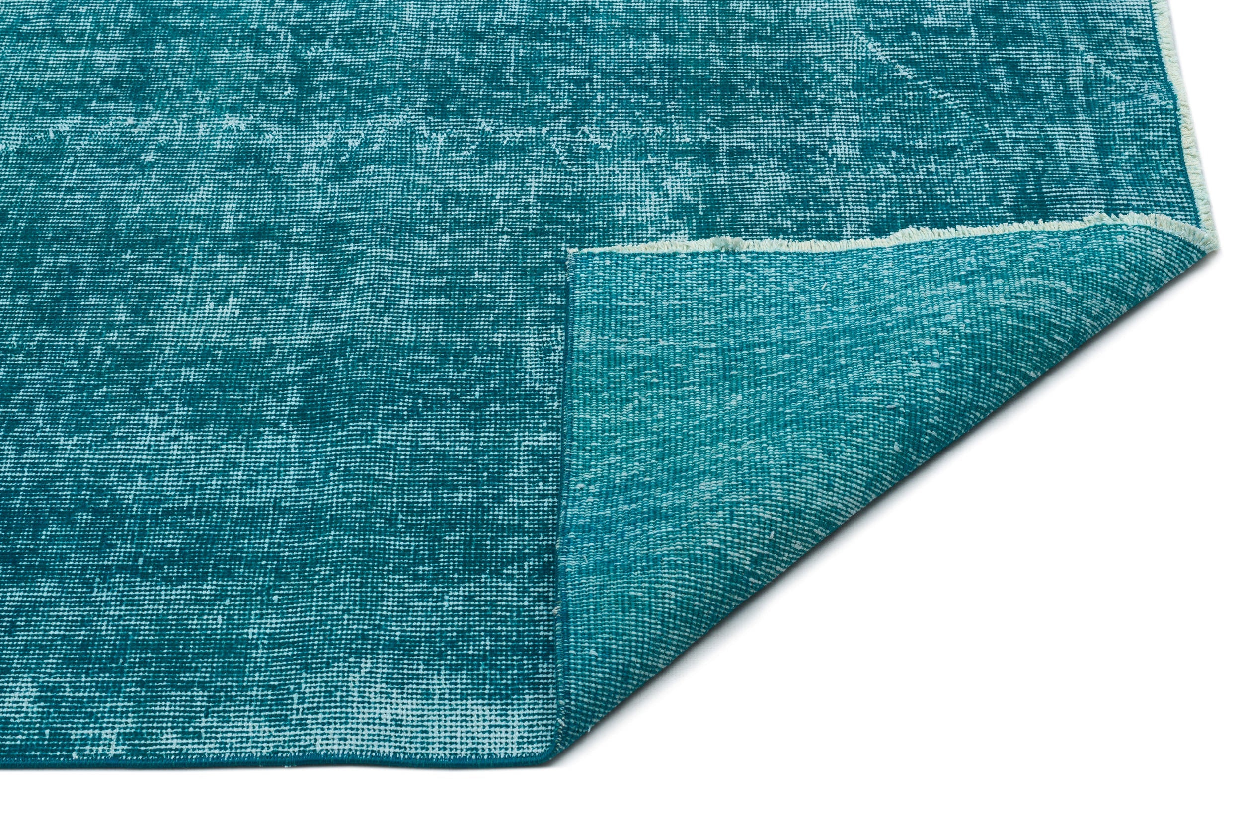 Atina Turquoise Vintage Wool Handmade Area Rug 5'0" x 8'4"