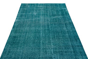 Atina Turquoise Vintage Wool Handmade Area Rug 5'0" x 8'4"