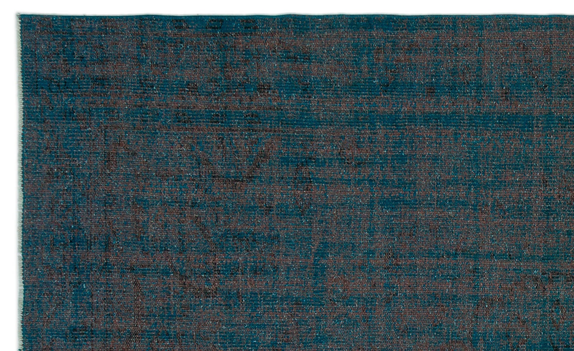 Atina Turquoise Vintage Wool Handmade Area Rug 5'1" x 8'10"