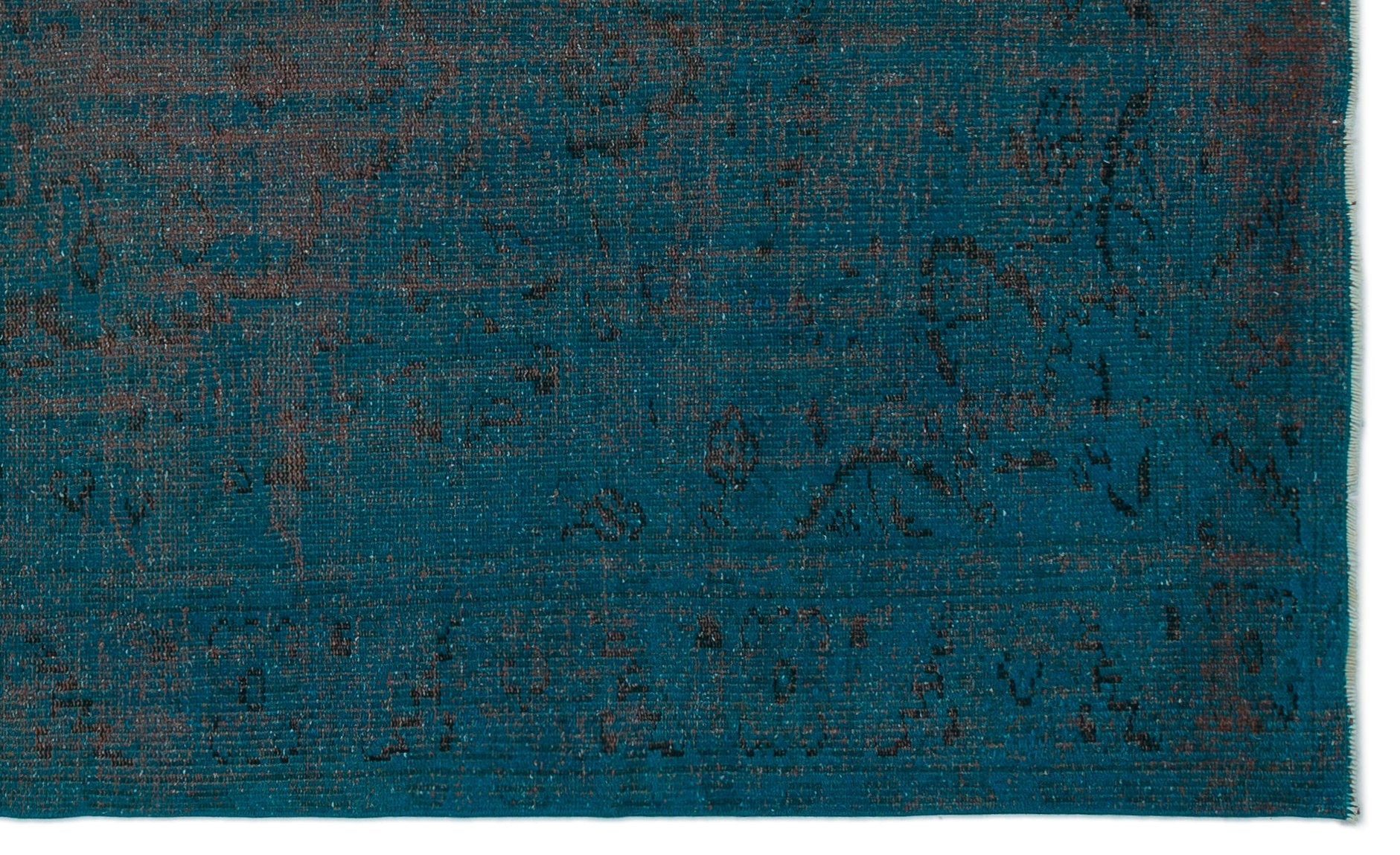 Atina Turquoise Vintage Wool Handmade Area Rug 5'1" x 8'10"