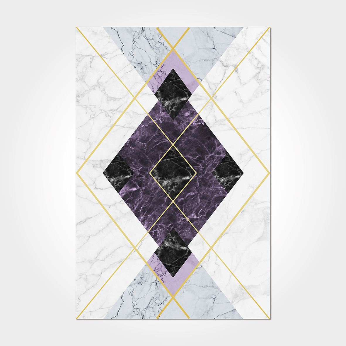 Geometric Area Rug – Washable Non Slip Chenille Cotton Carpet | Modern Flatweave Floor Covering
