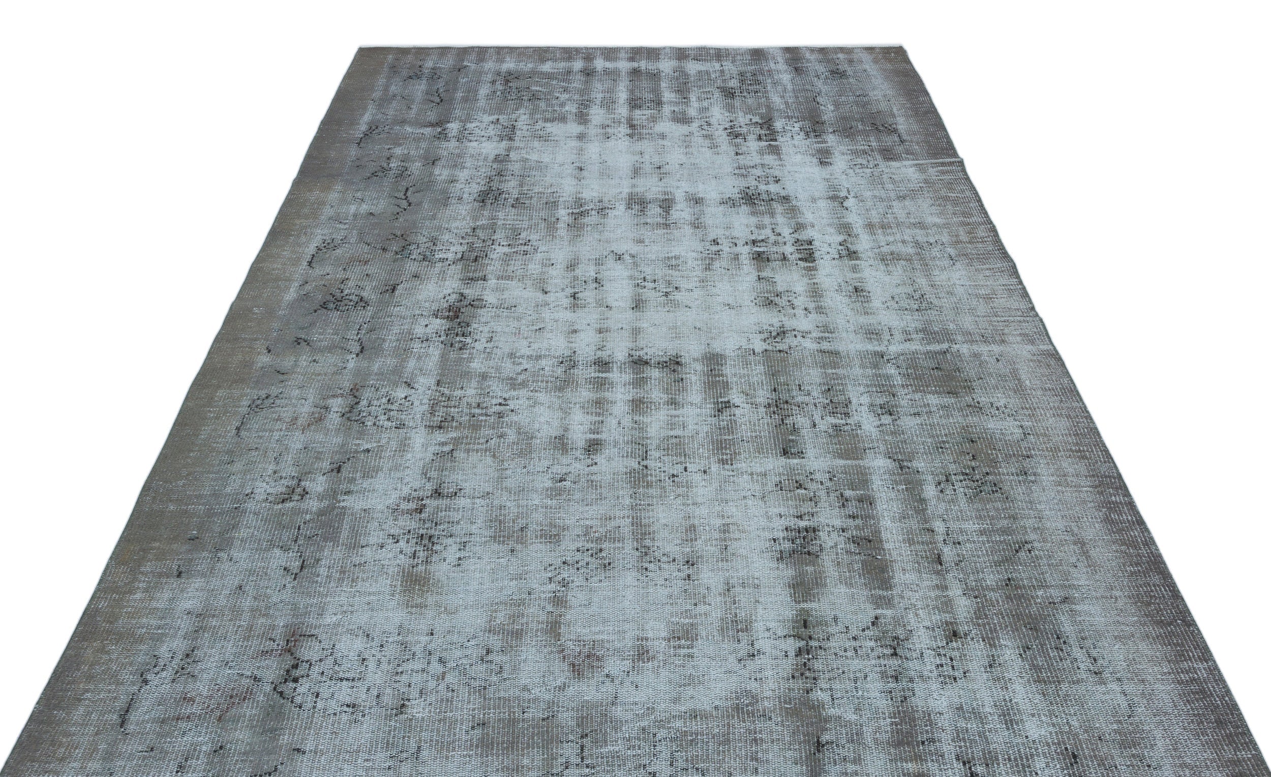 Atina Blue Vintage Wool Handmade Area Rug 6'0" x 9'10"