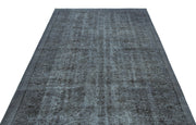Atina Grey Vintage Wool Handmade Area Rug 5'7" x 9'6"