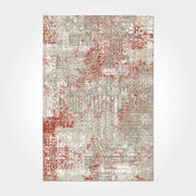 Modern Chenille Area Rug – Washable Non Slip Beige Rug with Soft Touch Pad