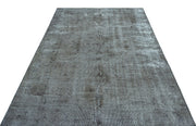 Atina Grey Vintage Wool Handmade Area Rug 5'7" x 8'8"