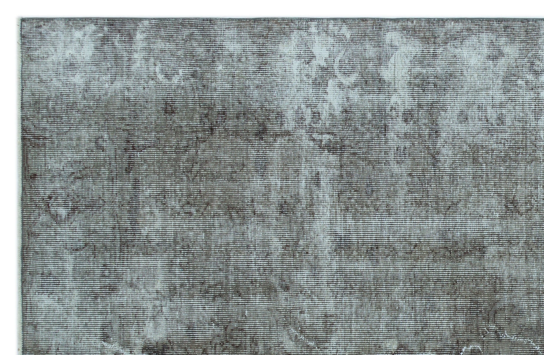 Atina Grey Vintage Wool Handmade Area Rug 5'7" x 8'8"