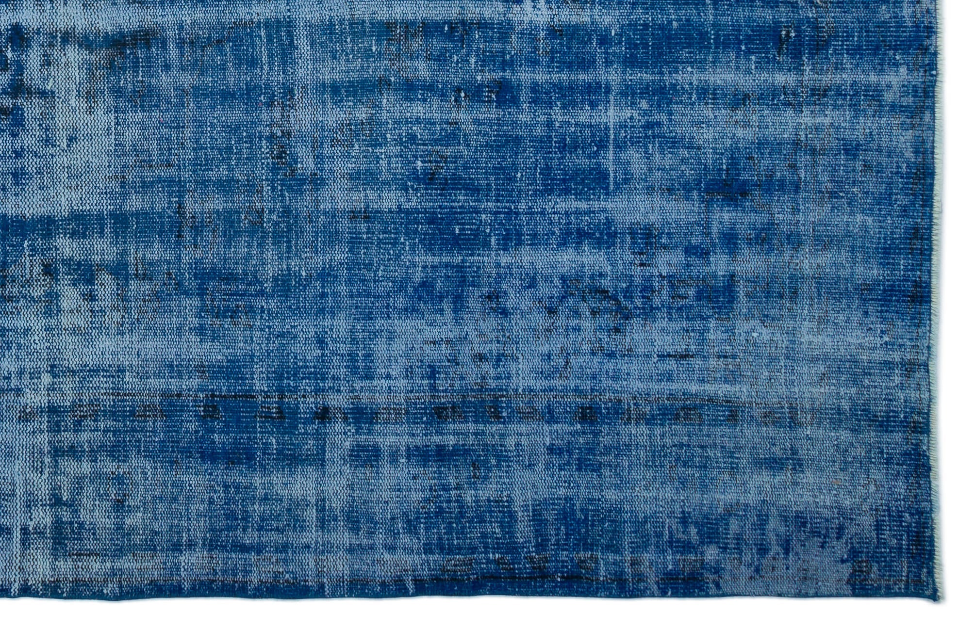 Atina Blue Vintage Wool Handmade Area Rug 5'11" x 9'5"