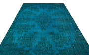 Atina Turquoise Vintage Wool Handmade Area Rug 7'2" x 10'11"