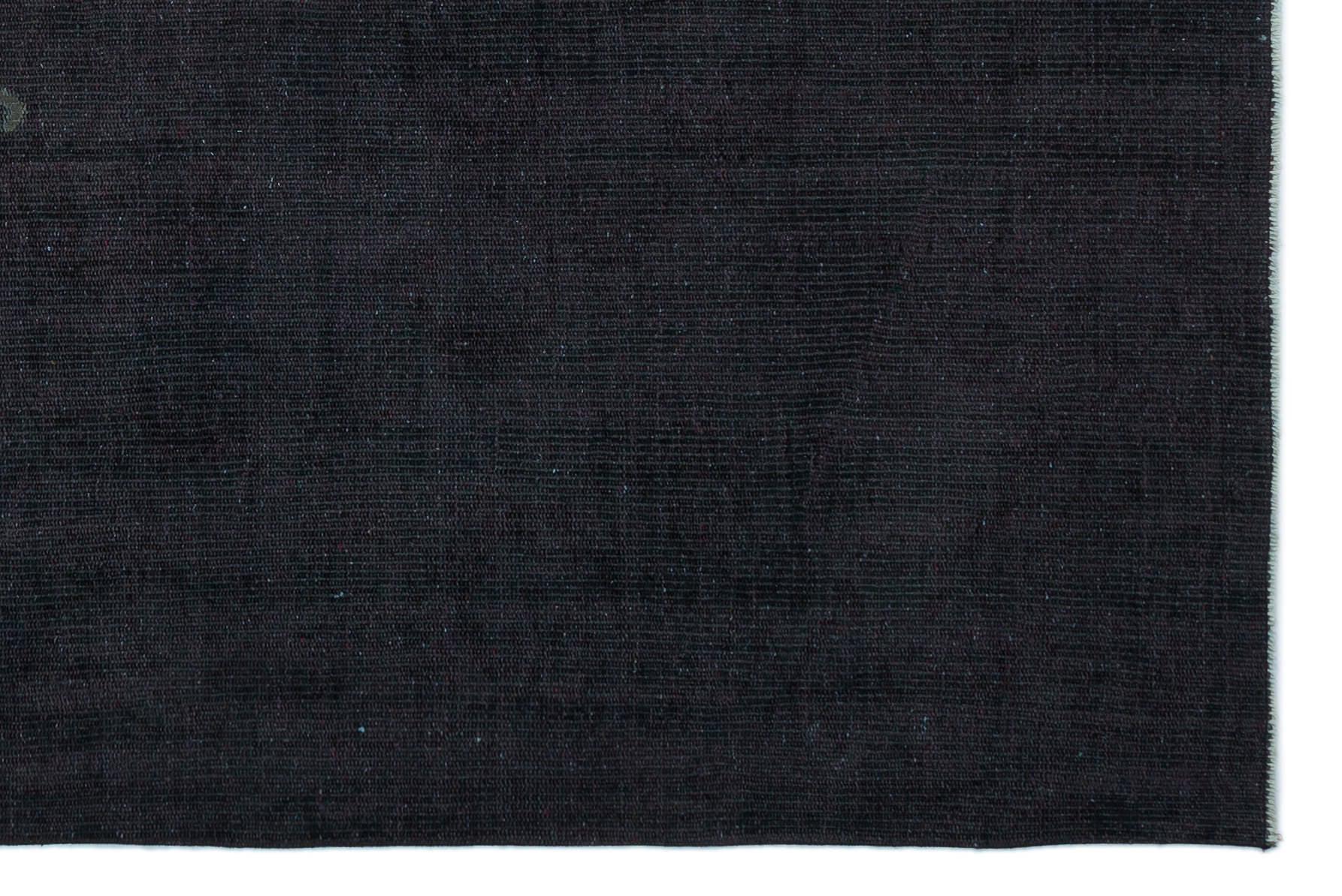 Atina Black Vintage Wool Handmade Area Rug 5'3" x 8'8"