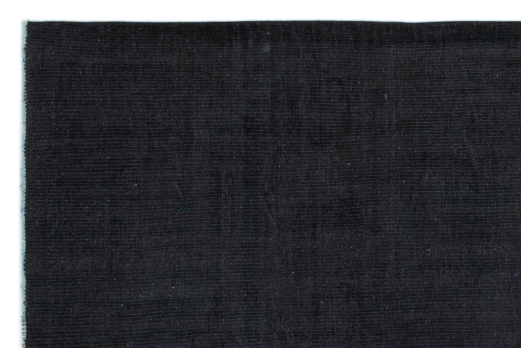 Atina Black Vintage Wool Handmade Area Rug 5'3" x 8'8"