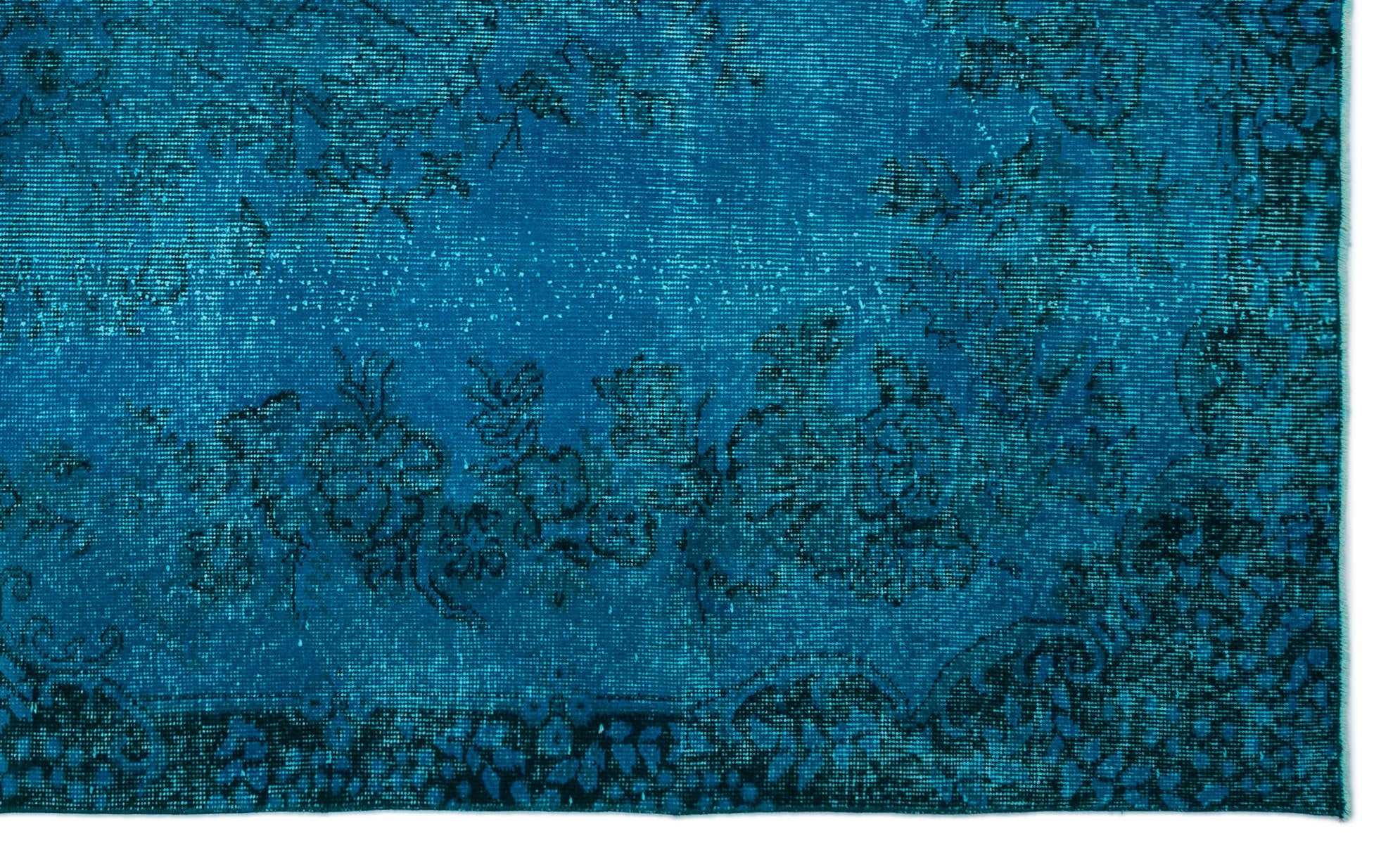 Atina Turquoise Vintage Wool Handmade Area Rug 5'8" x 9'4"